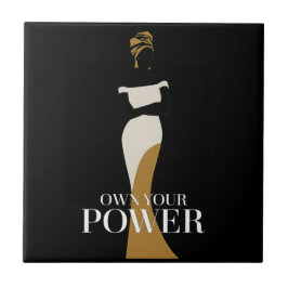 Azulejo Su poder: un retrato de confianza y gracia