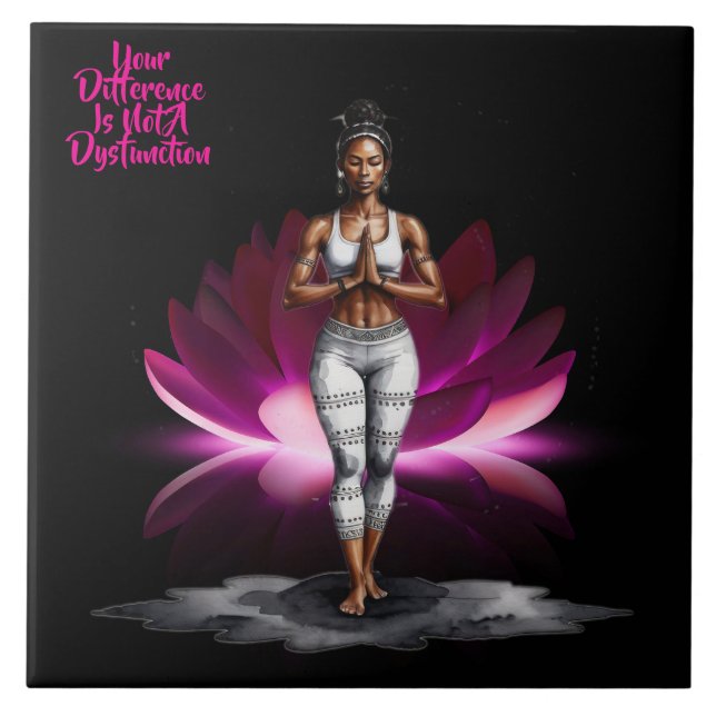 Azulejo Su Sabiduría Diferencia Cerámica Tile (Frente)