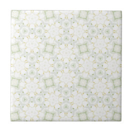 Azulejo Suave Floral Geométrico Neutral