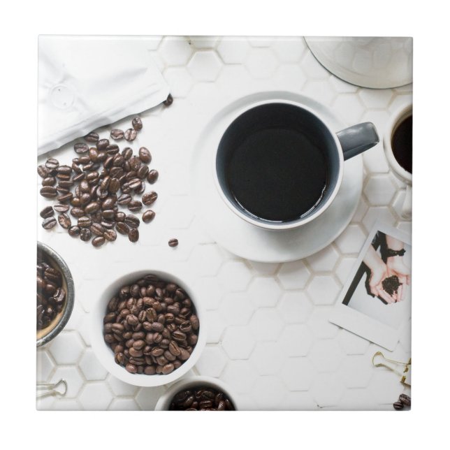 Azulejo subidón de café con cafeína total (Frente)