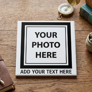 Azulejo Subir imagen foto y agregar texto – Personalizar