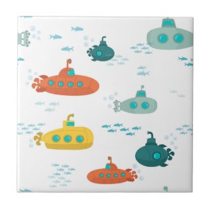 Azulejo Submarino Lindo Peces Marinos Profundos Para Niños