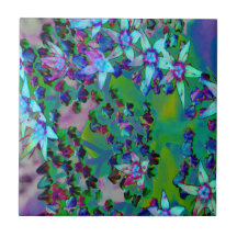 Suculentas flores de sedum en Aqua, púrpura y azul