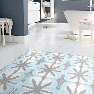 Azulejo suelo de mosaico Tile cerámico (gris-azul)