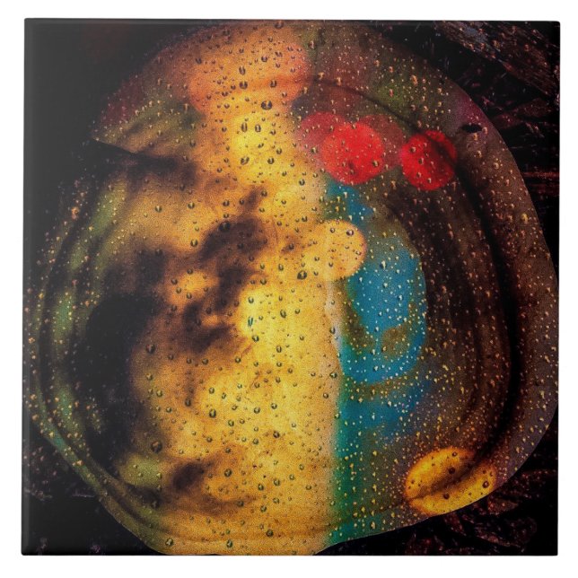 Azulejo Sueño cósmico en colores primarios (Frente)