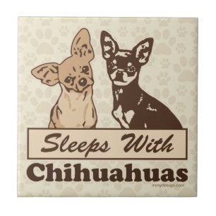 Azulejo Sueños con las chihuahuas