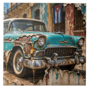 Azulejo Sueños de La Habana, cromo oxidado