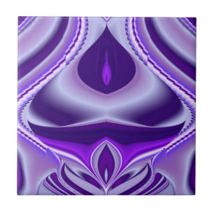 Azulejo Sueños del arcoiris de flores moradas