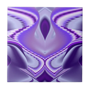 Azulejo Sueños del arcoiris de flores moradas
