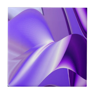 Azulejo Sueños del arcoiris de flores moradas