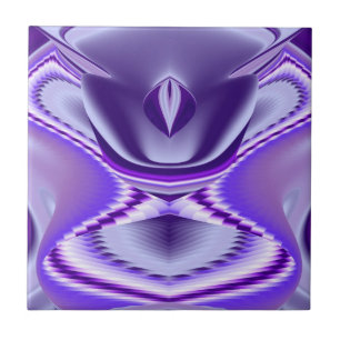Azulejo Sueños del arcoiris de flores moradas