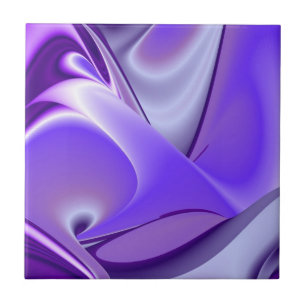 Azulejo Sueños del arcoiris de flores moradas