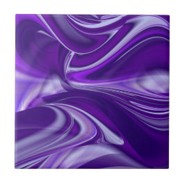 Azulejo Sueños del arcoiris de flores moradas