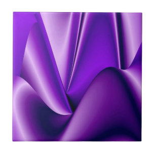 Azulejo Sueños del arcoiris de flores moradas