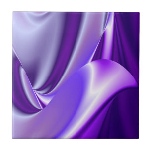 Azulejo Sueños del arcoiris de flores moradas