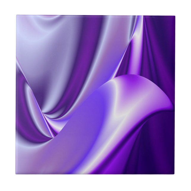 Azulejo Sueños del arcoiris de flores moradas (Frente)