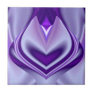 Azulejo Sueños del arcoiris de flores moradas