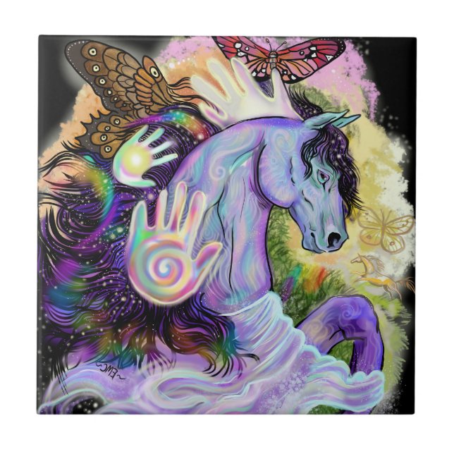 Azulejo Sueños equinos (Frente)