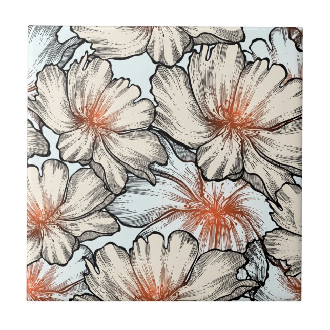 Azulejo Sueños Florales #10 en Susiejayne (Frente)