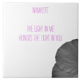 Azulejo Sueños hawaianos en blanco y negro