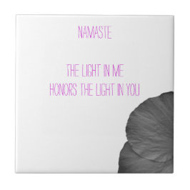 Azulejo Sueños hawaianos en blanco y negro