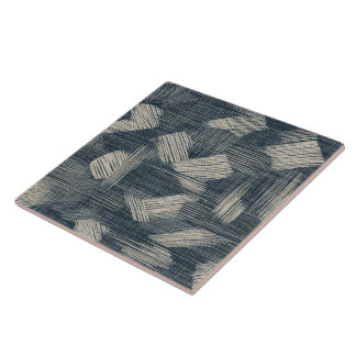 Azulejo Sueños índigo desencadenaron Shibori Japonés