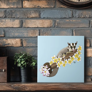Azulejo Sugar Glider Cute Floral