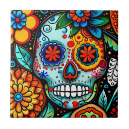 Azulejo Sugar Skull