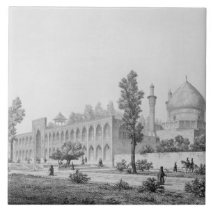 Azulejo sultán Hussein de Madrasa-yi Masjid-i Shah, en