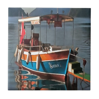Azulejo Sultán Taxi Bote Marmaris Arte Náutico