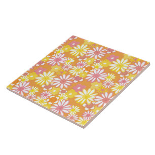 Azulejo Summer Daisies Tile