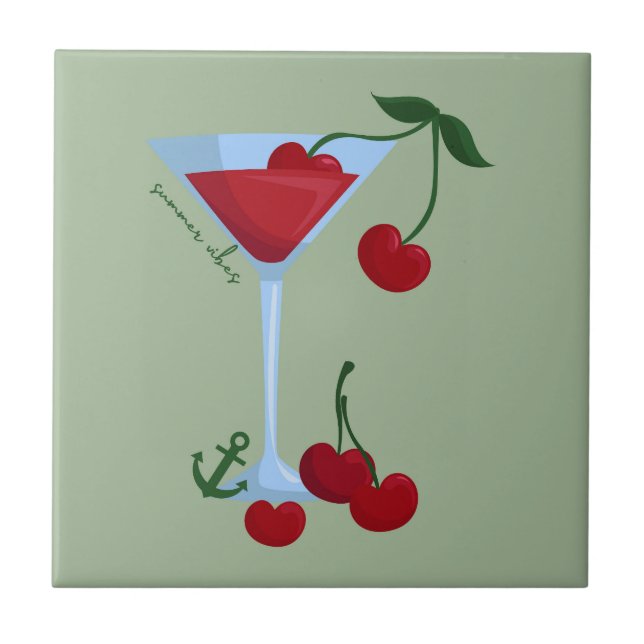 Azulejo Summer Vibes Cherry (Frente)