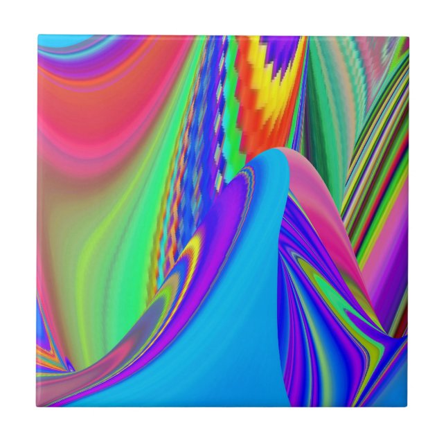 Azulejo Summerfeeling, Resumen 3D Rainbowart (Frente)