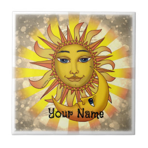 Azulejo Sun ama a la luna