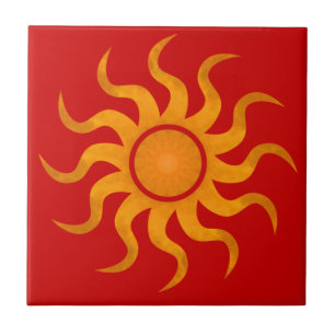 Azulejo Sun Spicy Red Tile - Pequeño