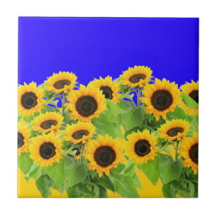 Azulejo Sunflower - Libertad Ucrania Paz Bandera ucraniana