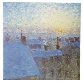Azulejo Sunrise over the Rooftops (por Eugène Jansson)