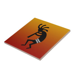 Azulejo Sunset Desierto Sudoeste Kokopelli Tile Cerámico