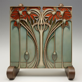 Azulejo Sunset Flourier Art Nouveau