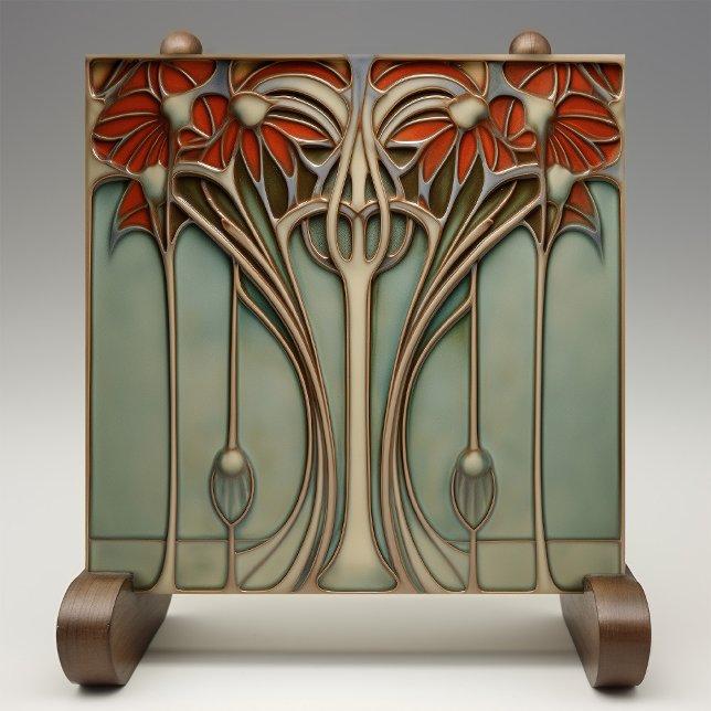 Azulejo Sunset Flourier Art Nouveau (Subido por el creador)