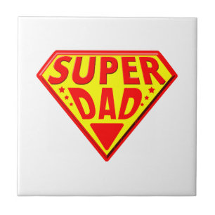 Azulejo Super Dad - Feliz Día de los Padres