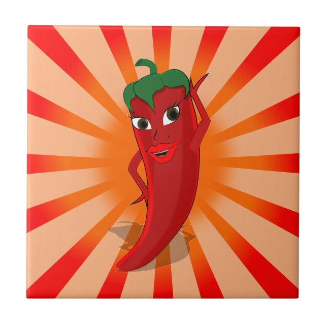 Azulejo Superestrella del Red Pepper (Frente)