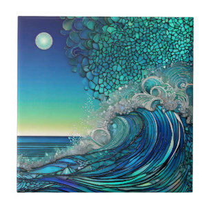 Azulejo Superficie marino surrealista