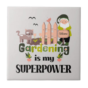 Azulejo Superpotencia de jardinería, jardinera de lujo