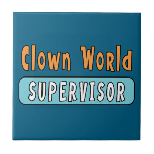 Azulejo Supervisor del Mundo Payaso