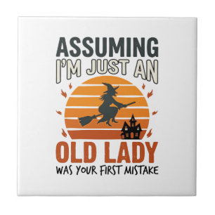 Azulejo Suponiendo que soy solo una bruja anciana Desi de