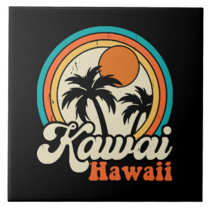 Azulejo Surfear Kawaii Hawaii