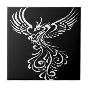 Azulejo Surgiendo Del Ilustracion Blanco Fénix De Las Ceni