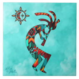 Azulejo Suroeste de Kokopelli Tile Cerámico