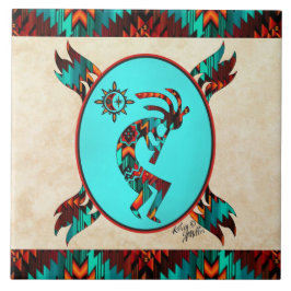 Azulejo Suroeste de Kokopelli Tile Cerámico